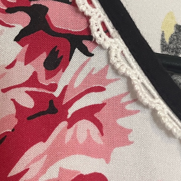 Here & Now Floral Printed Maxi Caftan Coverup Drawstring Cinched Waist - Picture 4 of 12